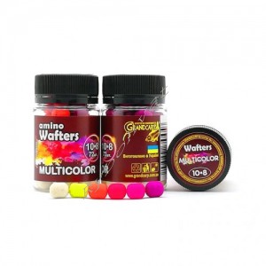 Бойли Amino Wafters Multicolor, Ø10-8 мм, банка, 72 шт.