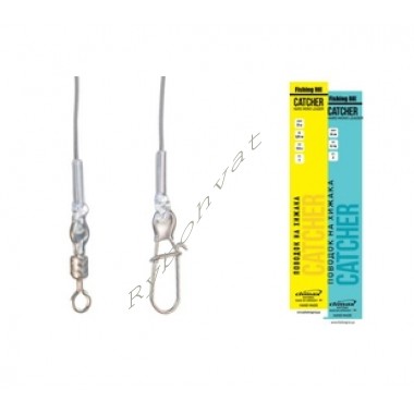 Поводок Fishing ROI на хищника Catcher 20lb 25cm (2шт/уп) Поводок Fishing ROI на хищника Catcher 20lb 25cm (2шт/уп)