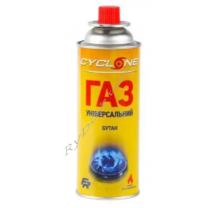 Балон-картридж газовий Fishing ROI Cyclone універсальний 220гр жовтий