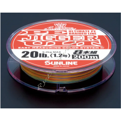 Шнур Sunline PE-Jigger ULT x8 200m (multicolor) #2.0/0.235mm 35lb/15.5kg