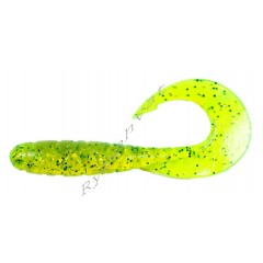 Силикон FishUp Mighty Grub 4.5" (4pcs.), #026 - Flo Chartreuse/Green