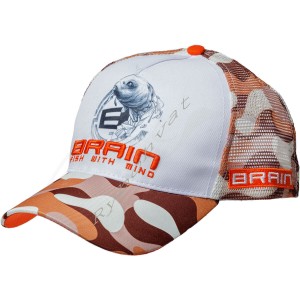 Кепка Brain Fish Logo Orange/Brown Camo