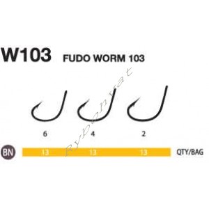 Крючки FUDO WORM 103 FH BN 4601 6