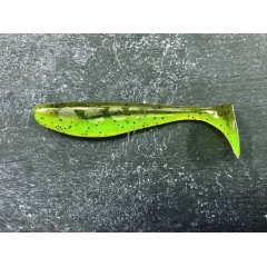 Силикон FishUp Wizzle Shad 3" (8шт),  #204 - Green Pumpkin/Chartreuse