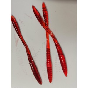 Силикон Tsunekichi WORM 4" №10 solid red