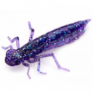 Силикон FishUp Dragonfly (new) 1.7" (8шт), #060 - Dark Violet/Peacock & Silverk (уп)