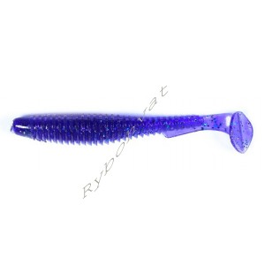 Силикон FishUp U-Shad 2.5" (9шт), #060 - Dark Violet/Peacock & Silver (уп)