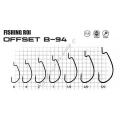 Крючки "Fishing ROI" Offset B94BC №2.0 (уп.10шт)