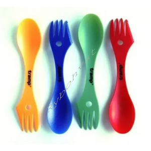 Ложка-виделка TRAMP пластикова  UTRC-069 Жовтий