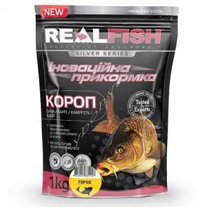 Прикормка Real Fish Короп Горох 1000 гр