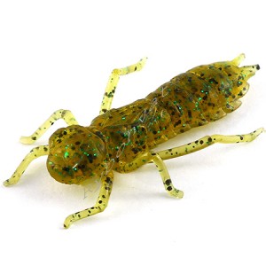 Силикон FishUp Dragonfly 1.5" (8шт),  #036 - Caramel/Green & Black (уп)