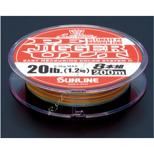 Шнур Sunline PE-Jigger ULT x8 200m (multicolor) #3.0/0.285mm 50lb/22.0kg