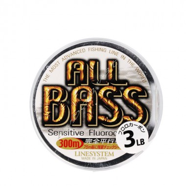 Флюорокарбон LineSystem All Bass 300м №0.8(0.159мм)3lb