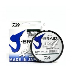 Шнур Daiwa J-Braid X4E 0,17mm 135m Dark Green