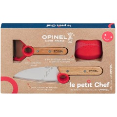 Набір ножів Opinel Le Petite Chef к:червоний