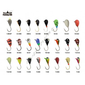 Морм. вольф. Fishing ROI Крапля з вушком 3mm 0,45gr Y-D49UV