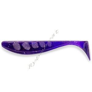 Силикон FishUp Wizzle Shad 5" (4шт), #060 - Dark Violet/Peacock & Silver