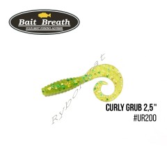 Приманка Bait Breath  Curly Grub 2,5" (12шт) (Ur200 Chartreuse)