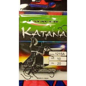 Крючки "Katana" Япония(20 шт/уп) - 1215А №10 MAVER