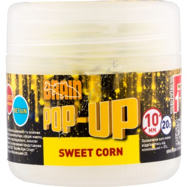 Бойлы Brain Pop-Up F1 Sweet Corn (кукуруза) 10 mm 20 gr