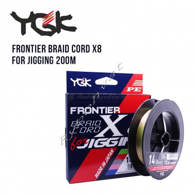Шнур плетеный YGK Frontier Braid Cord X8 for Jigging 200m (1.0 (16lb / 7.26kg