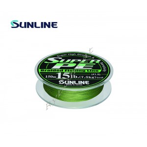 Шнур Sunline Super PE 150м 0,405мм #6,0/60Lb (темно-зеленый)