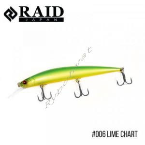 Воблер Raid Level Minnow Plus (125mm, 14g) (006 Lime Chart)