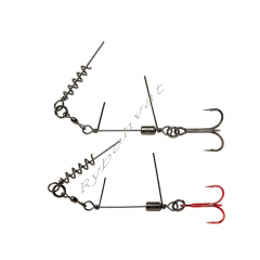 Оснащення Savage Gear SS Corkscrew Stinger 3G 1X #1 35kg Red + BN (2 шт/уп)