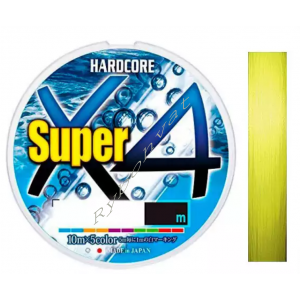 Шнур Duel Hardcore Super X4 200m Hi-Vis Yellow 8.0kg 0.17mm #1.0
