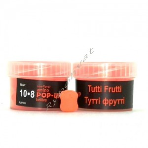 Бойли POP-UPs Amino Tutti Frutti (Тутті фрутті), Ø10-8 мм, банка, 15шт.